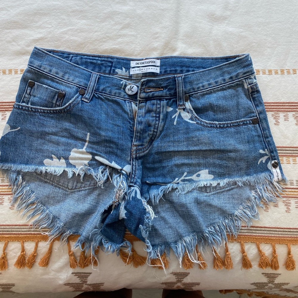 Free people jean shorts